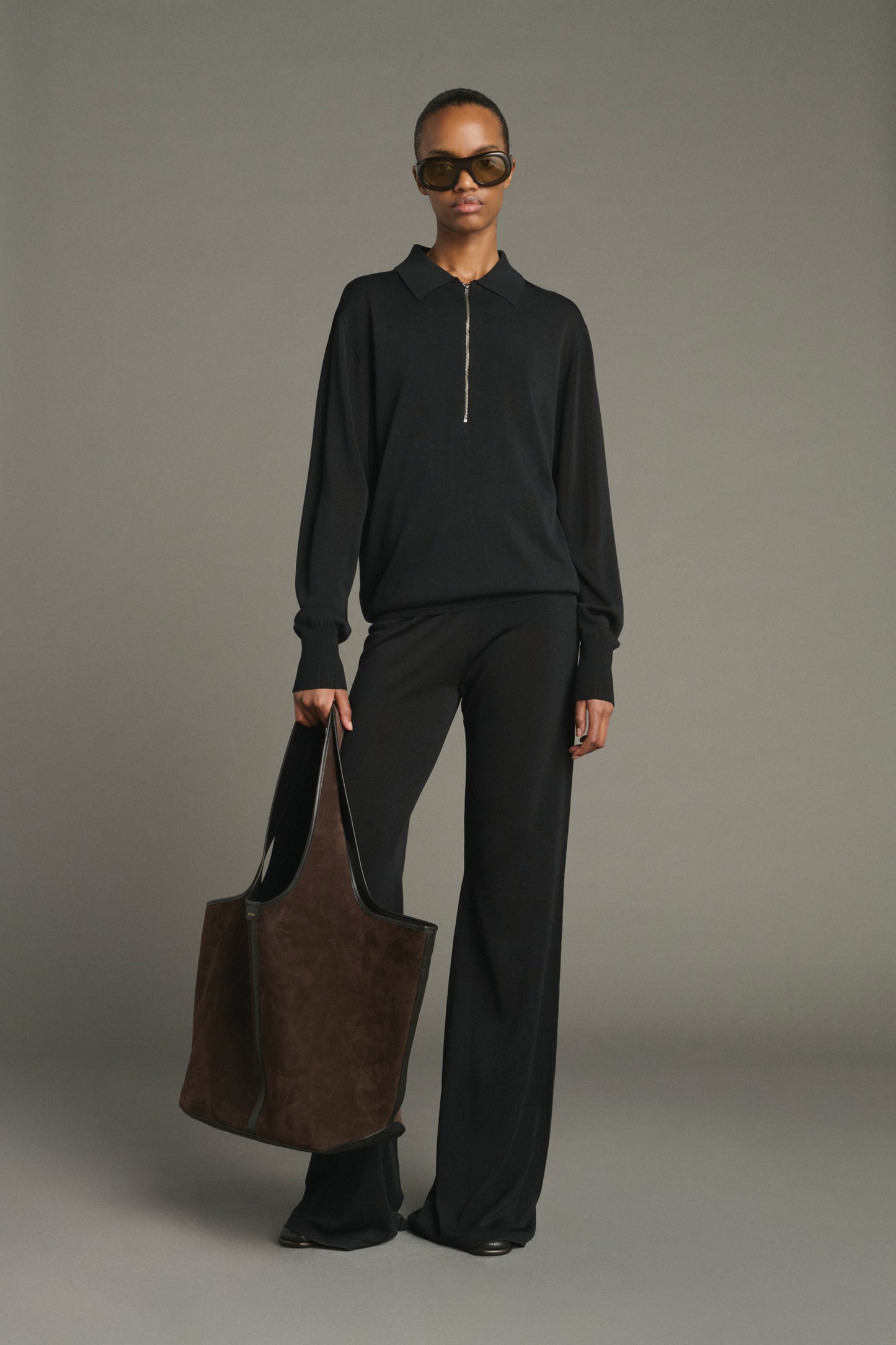 Cabas Douce - Marron Foncé - Cuir - Femme