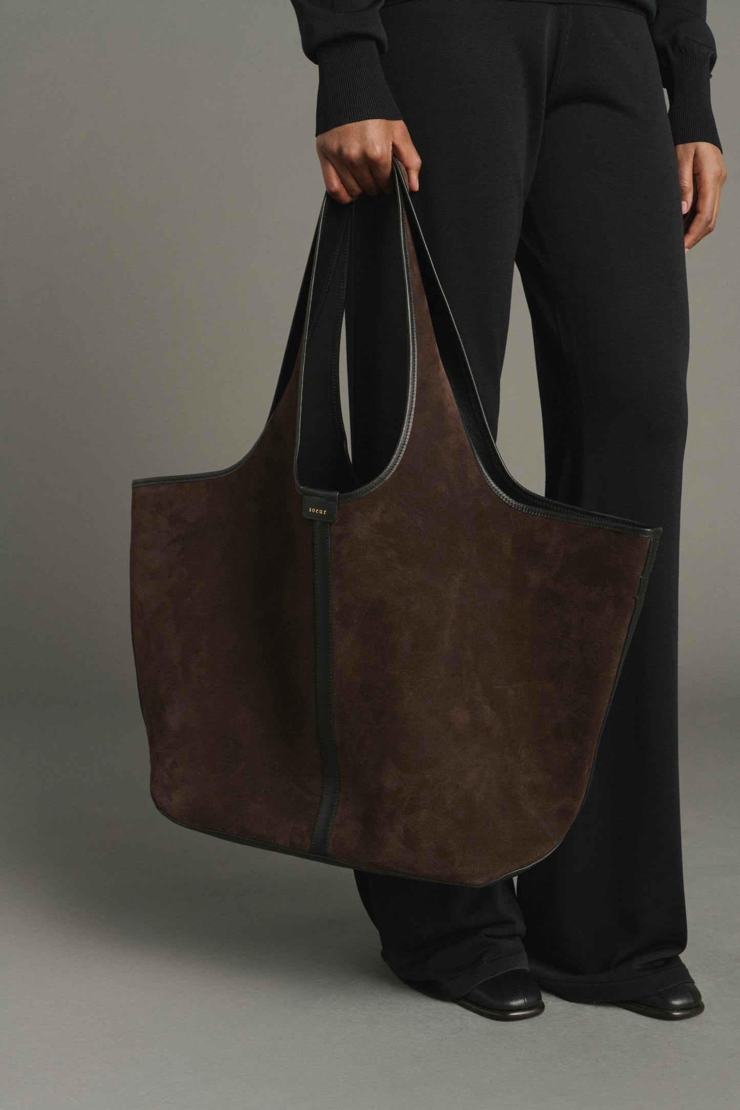 Cabas Douce - Marron Foncé - Cuir - Femme