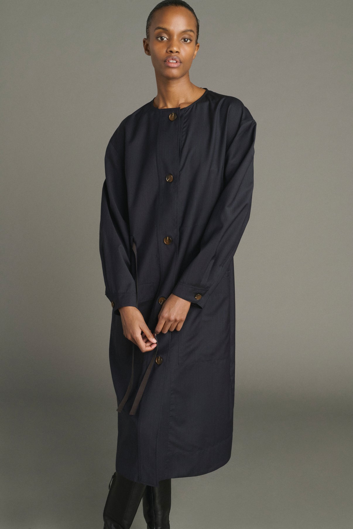 Robe Helie - Bleu/Navy - Laine - Femme vue 4