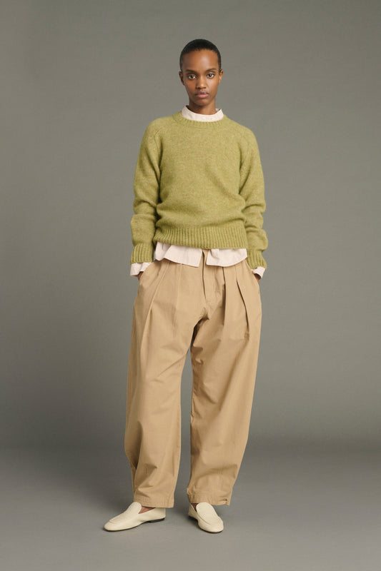 Pantalon Lambert - Beige - Coton - Femme