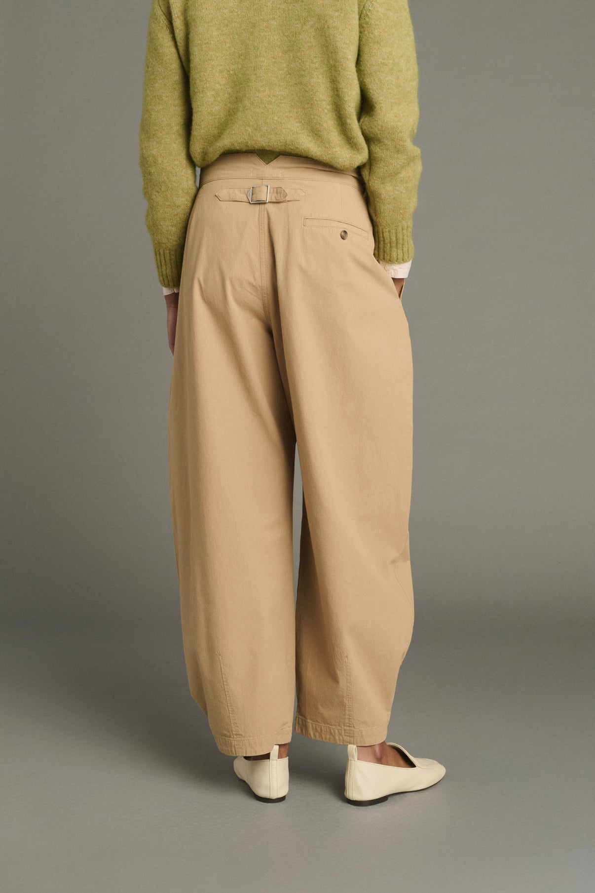 Hose Lambert – Beige – Baumwolle – Damen vue 3
