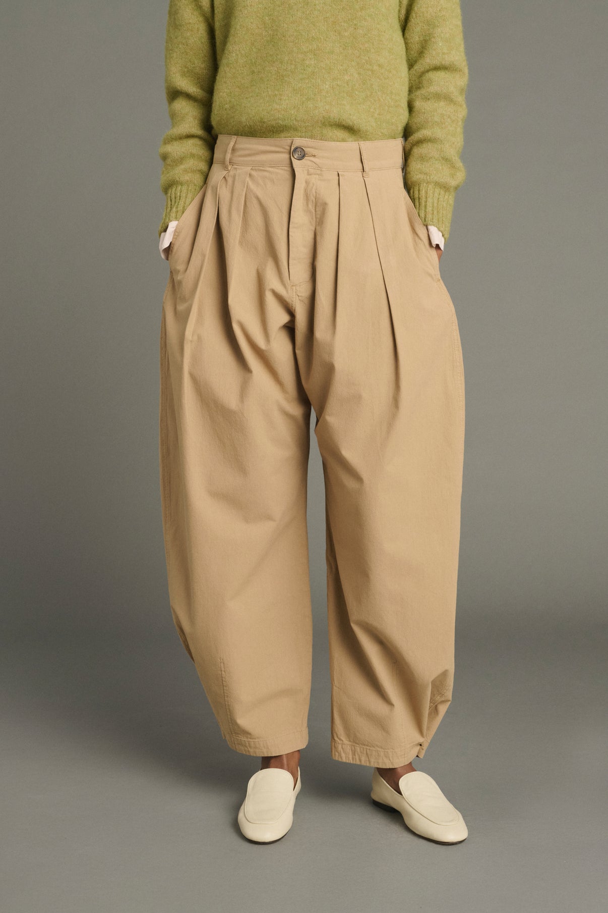 Hose Lambert – Beige – Baumwolle – Damen vue 2