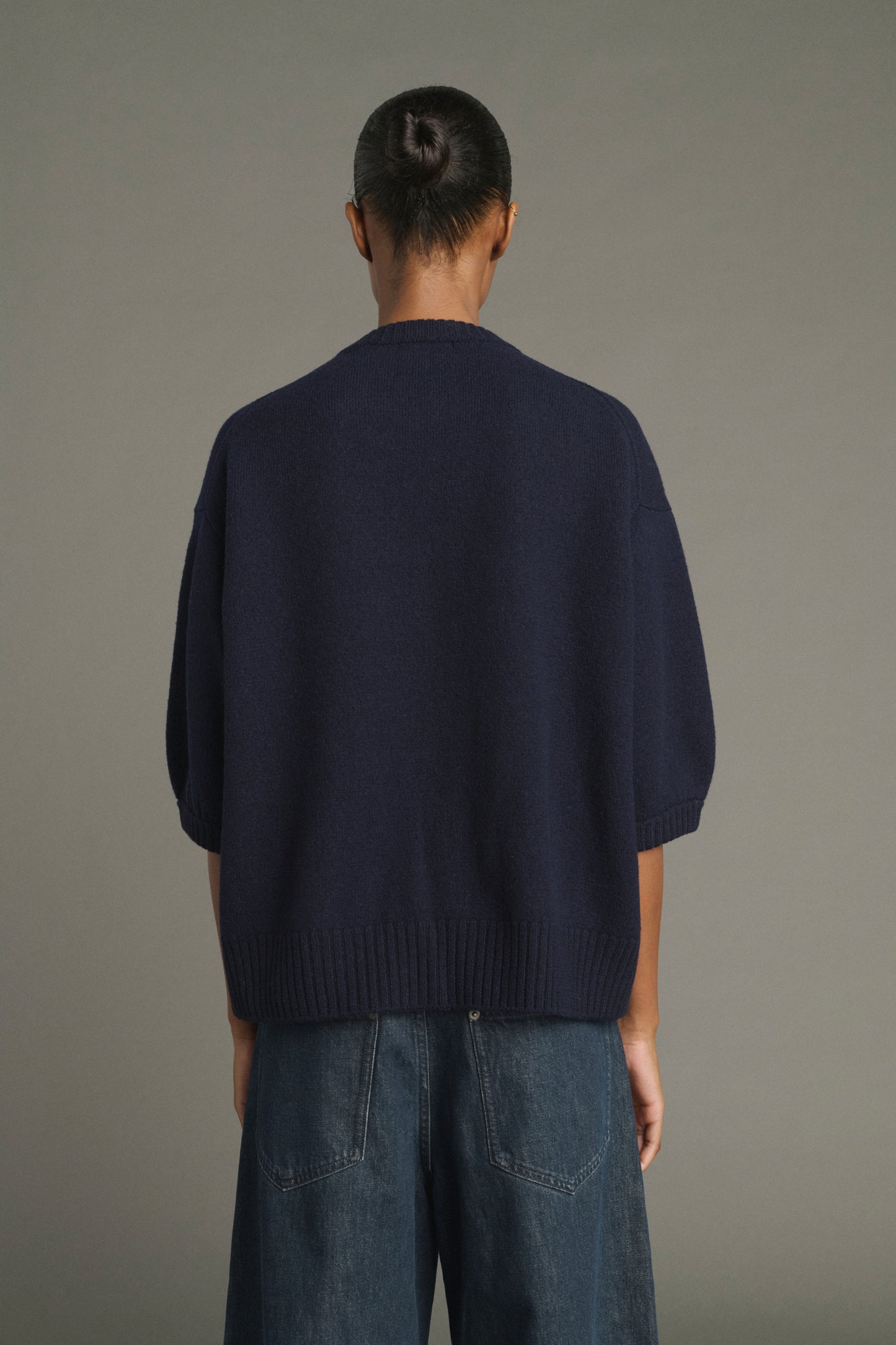 Pullover Lise – Navy – Merinowolle – Damen