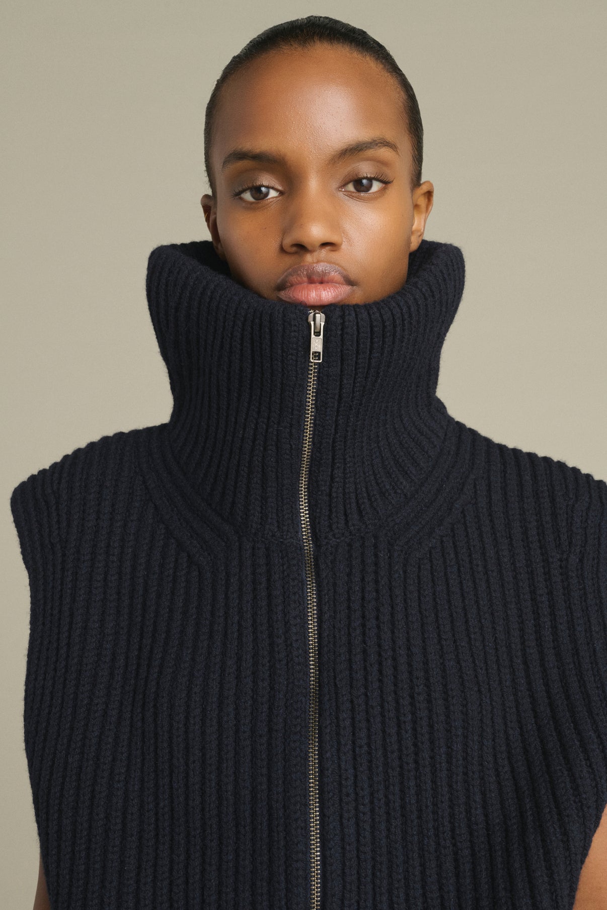 Jacke Kristen - Navy - Merinowolle - Damen vue 4