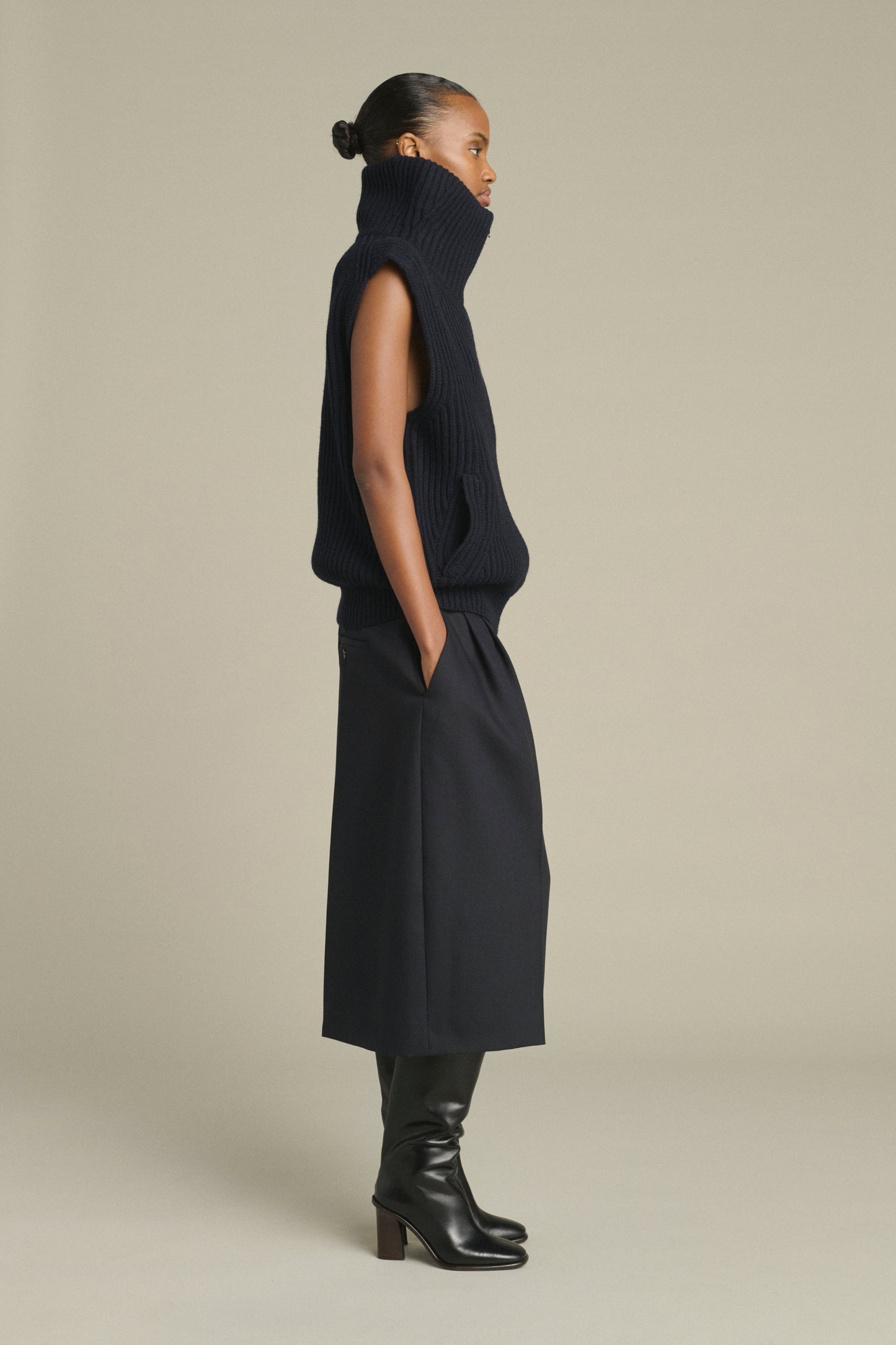 Jacke Kristen - Navy - Merinowolle - Damen