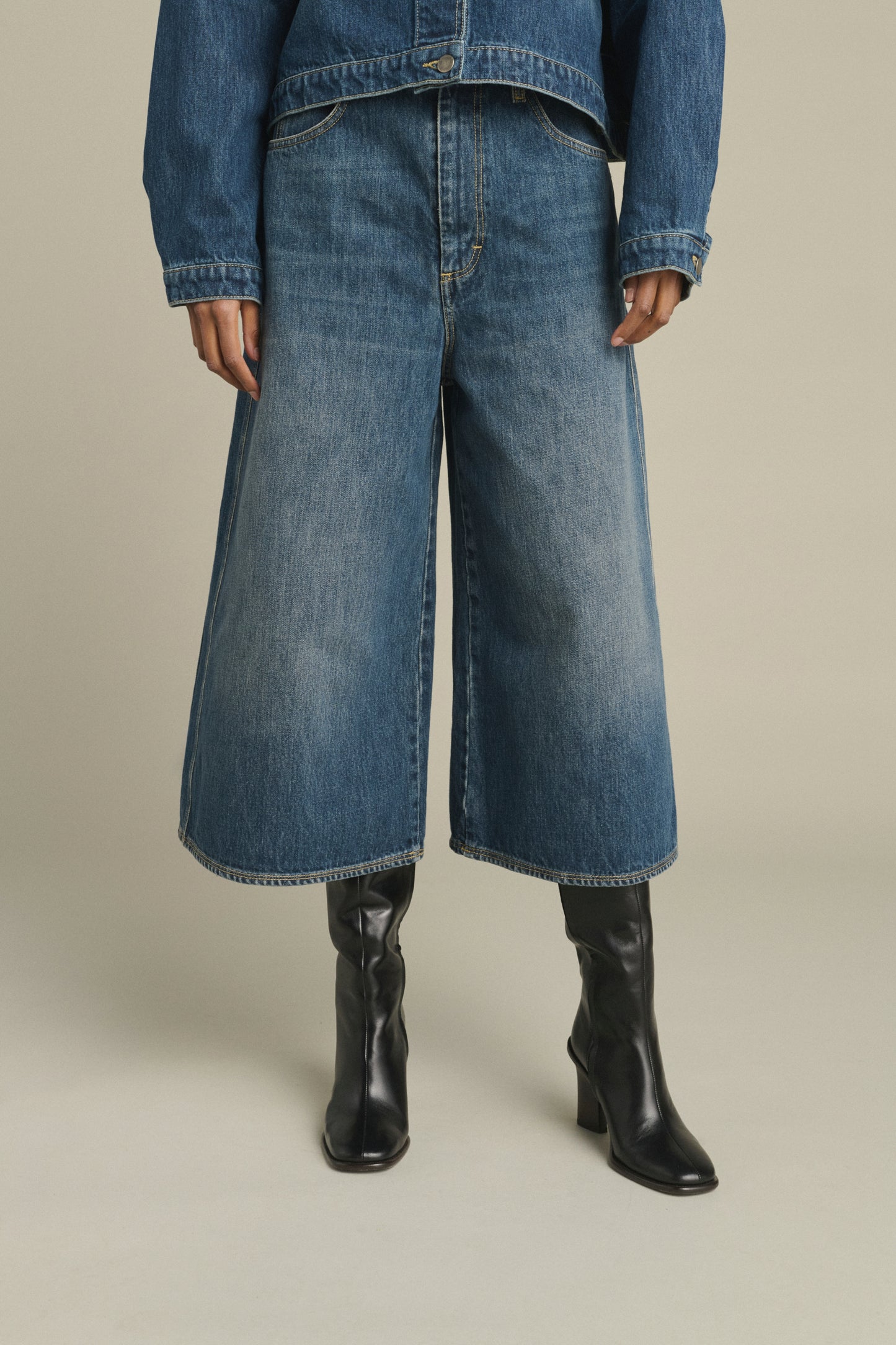 Bermuda Joyce - Denim Bleu Délavé - Coton - Femme