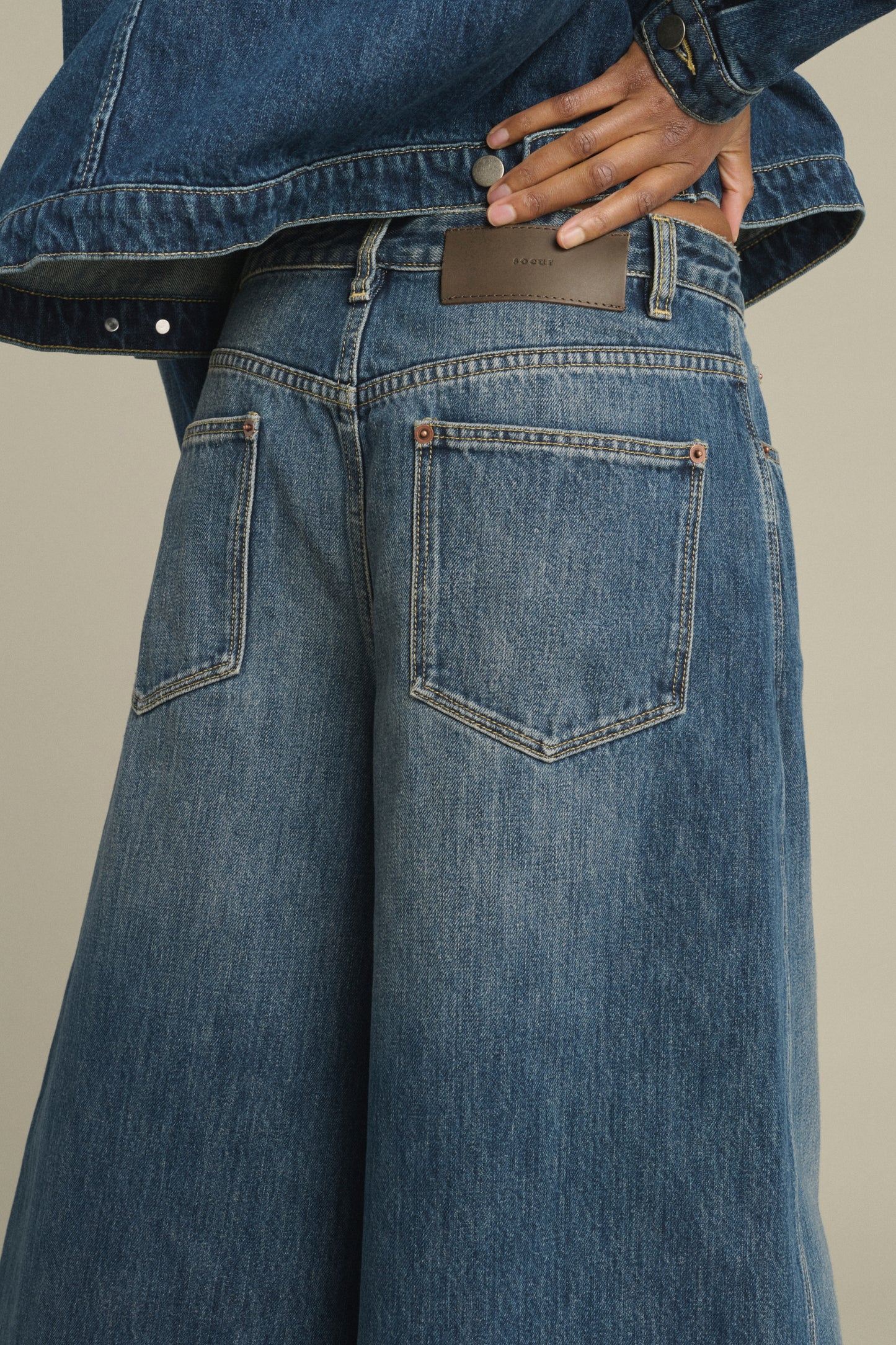 Bermuda Joyce - Denim Bleu Délavé - Coton - Femme
