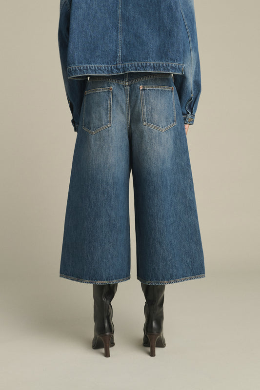Bermuda Joyce – Denim Blau Gewaschen – Baumwolle – Damen