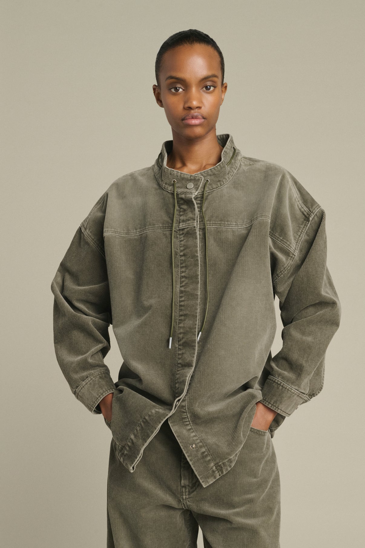 Hemd Lima – Grau – Baumwolle – Damen vue 1