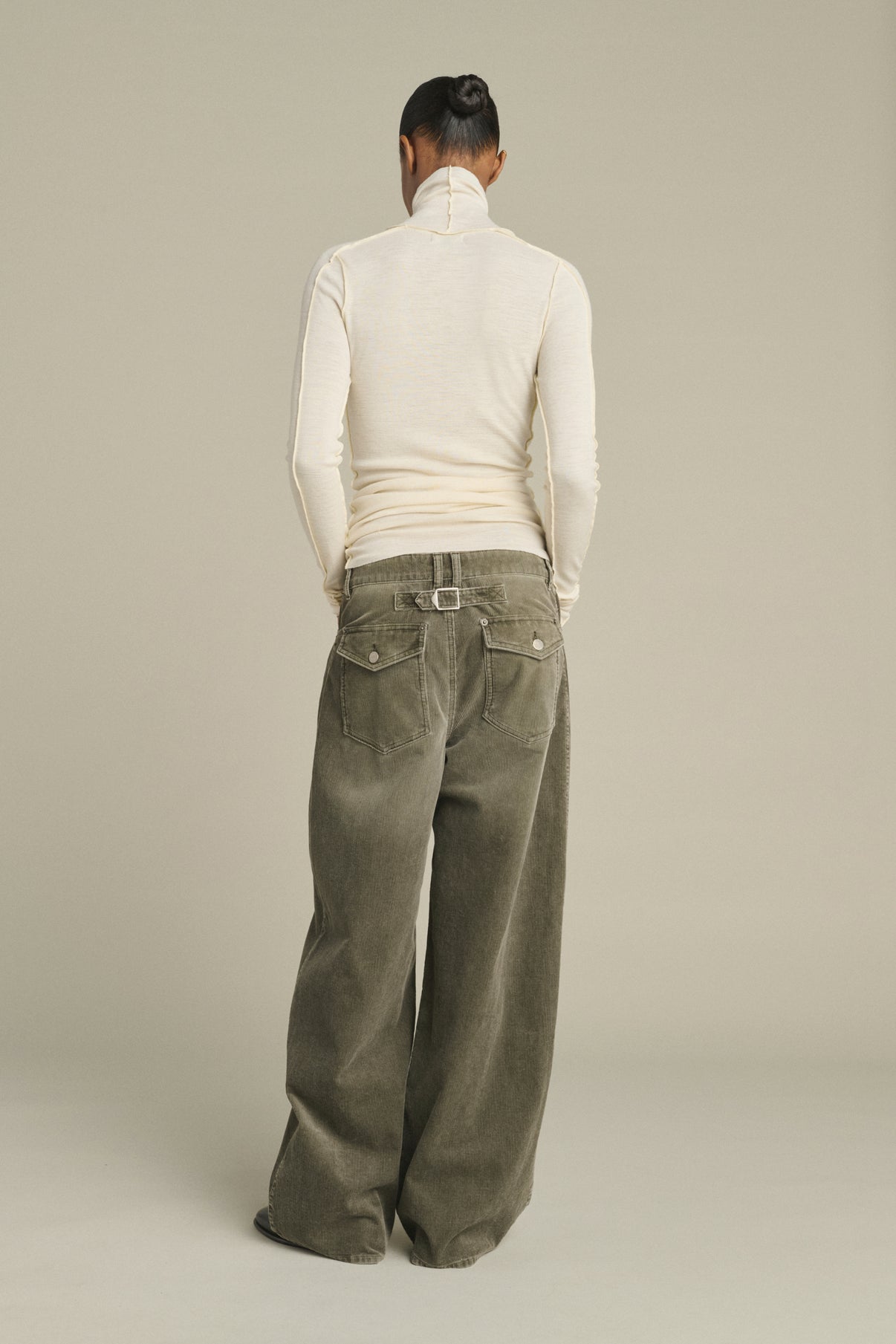 Hose Hunter – Grau – Baumwolle – Damen vue 3