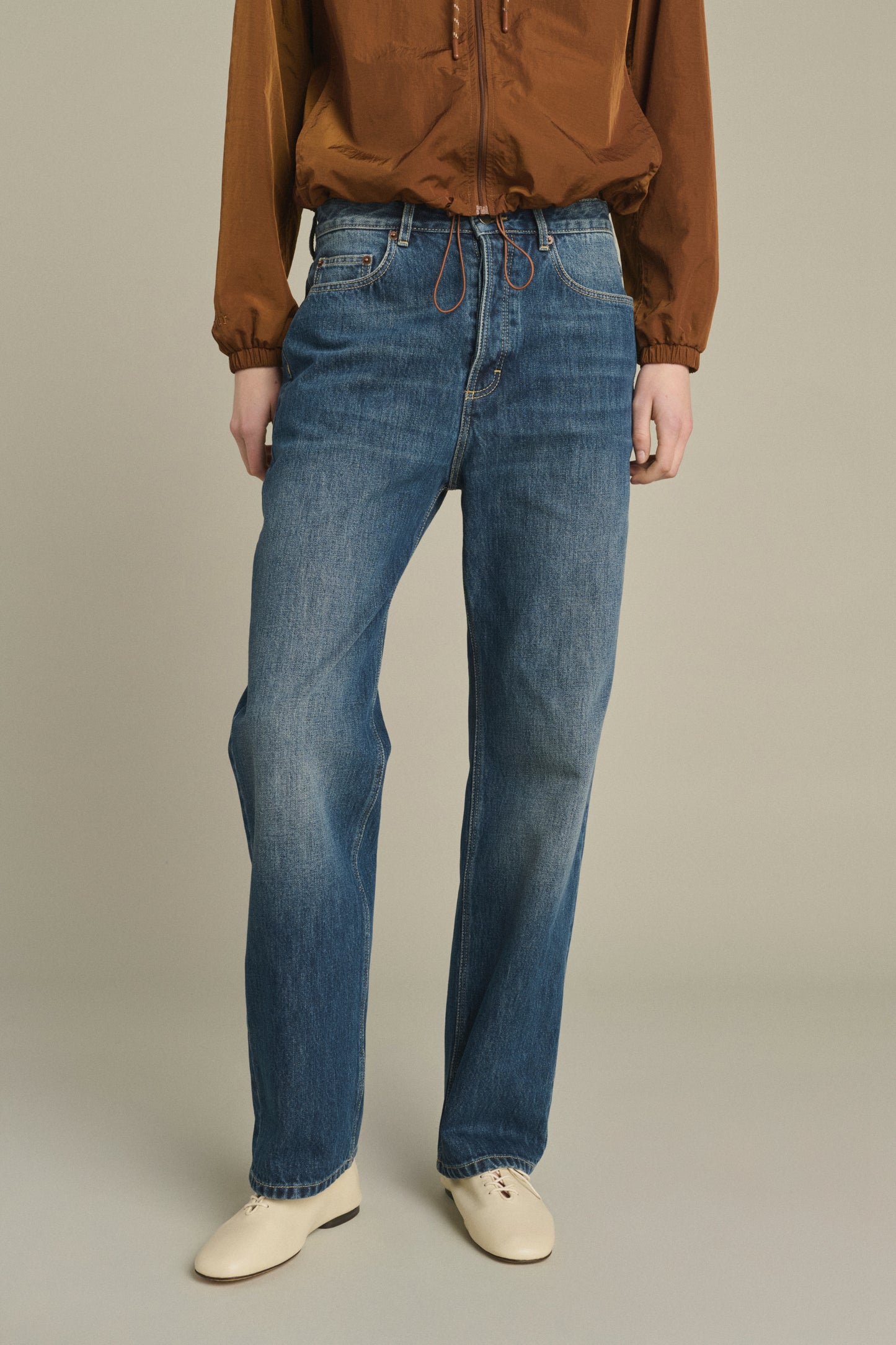 Jean Lucien - Denim Bleu Délavé - Coton - Femme