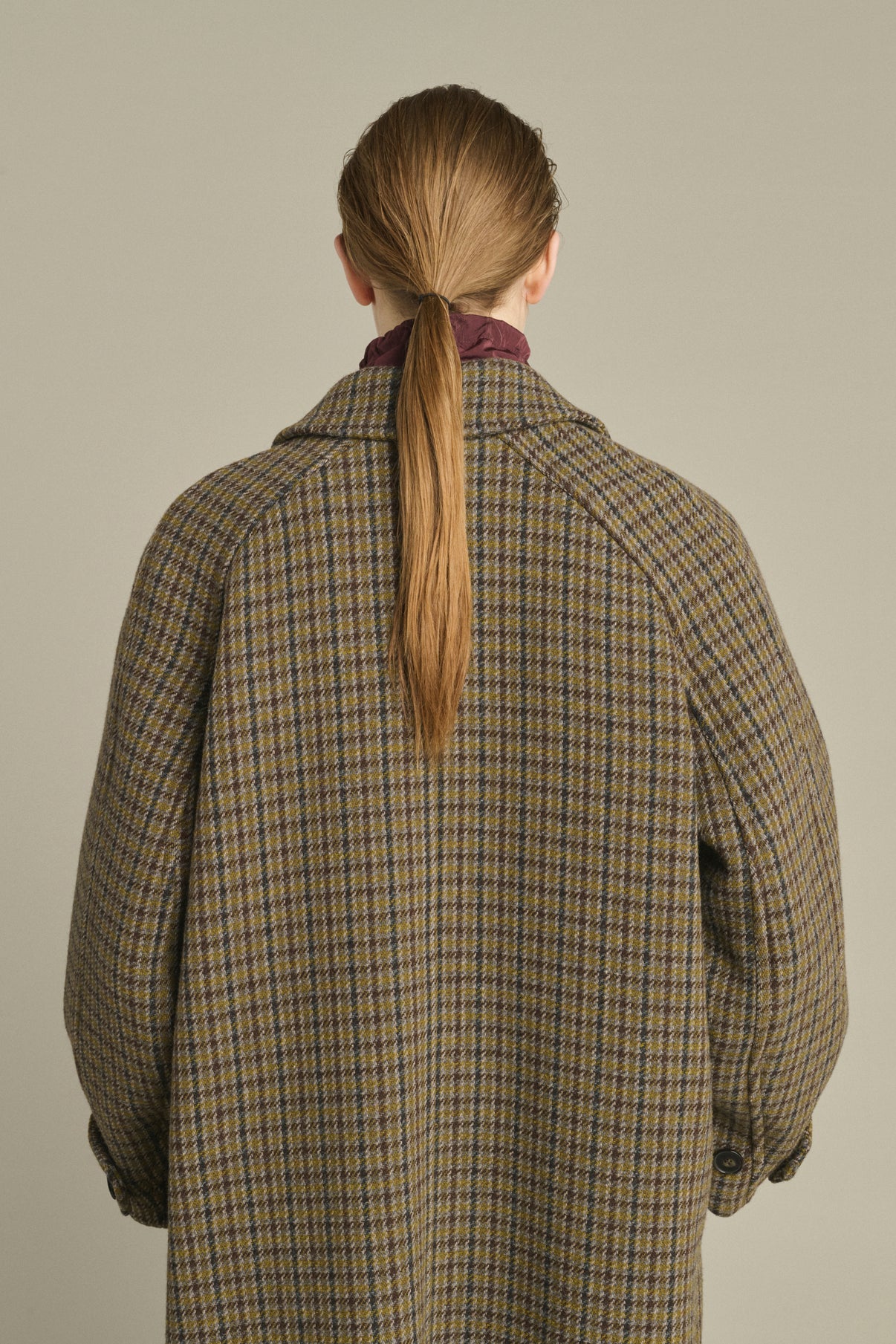 Berlin coat - Grey/Khaki - Wool - Women vue 4