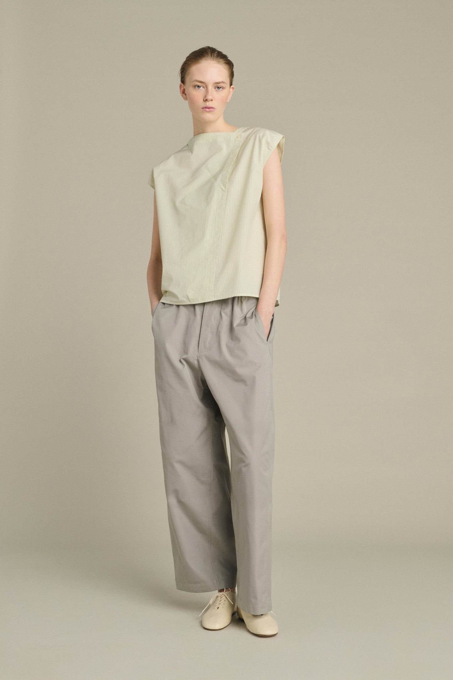 Pantalon Hugues - Gris - Coton - Femme