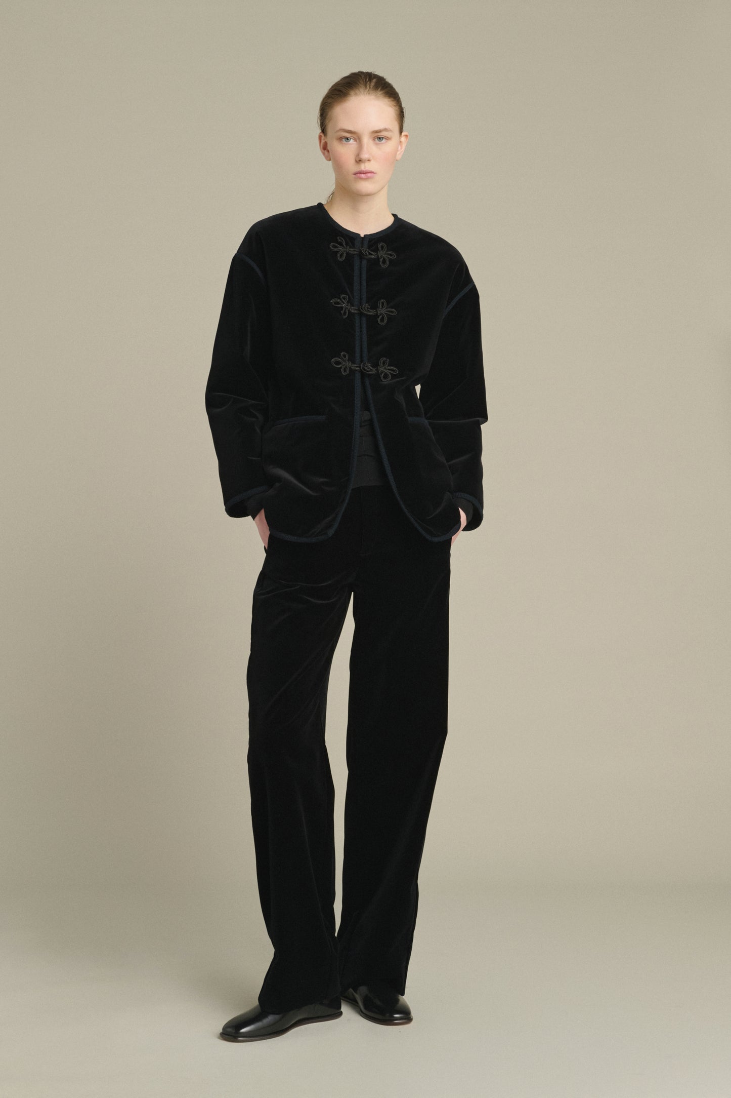 Jacke Lutetia – Schwarz – Baumwolle – Damen