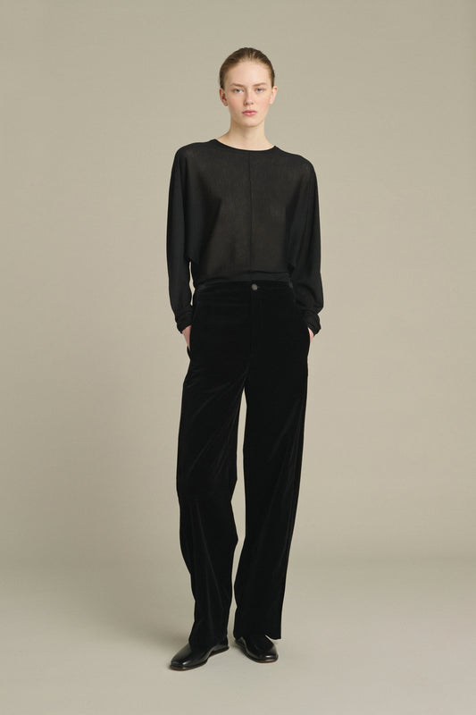 Pantalon Celestin - Noir - Coton - Femme
