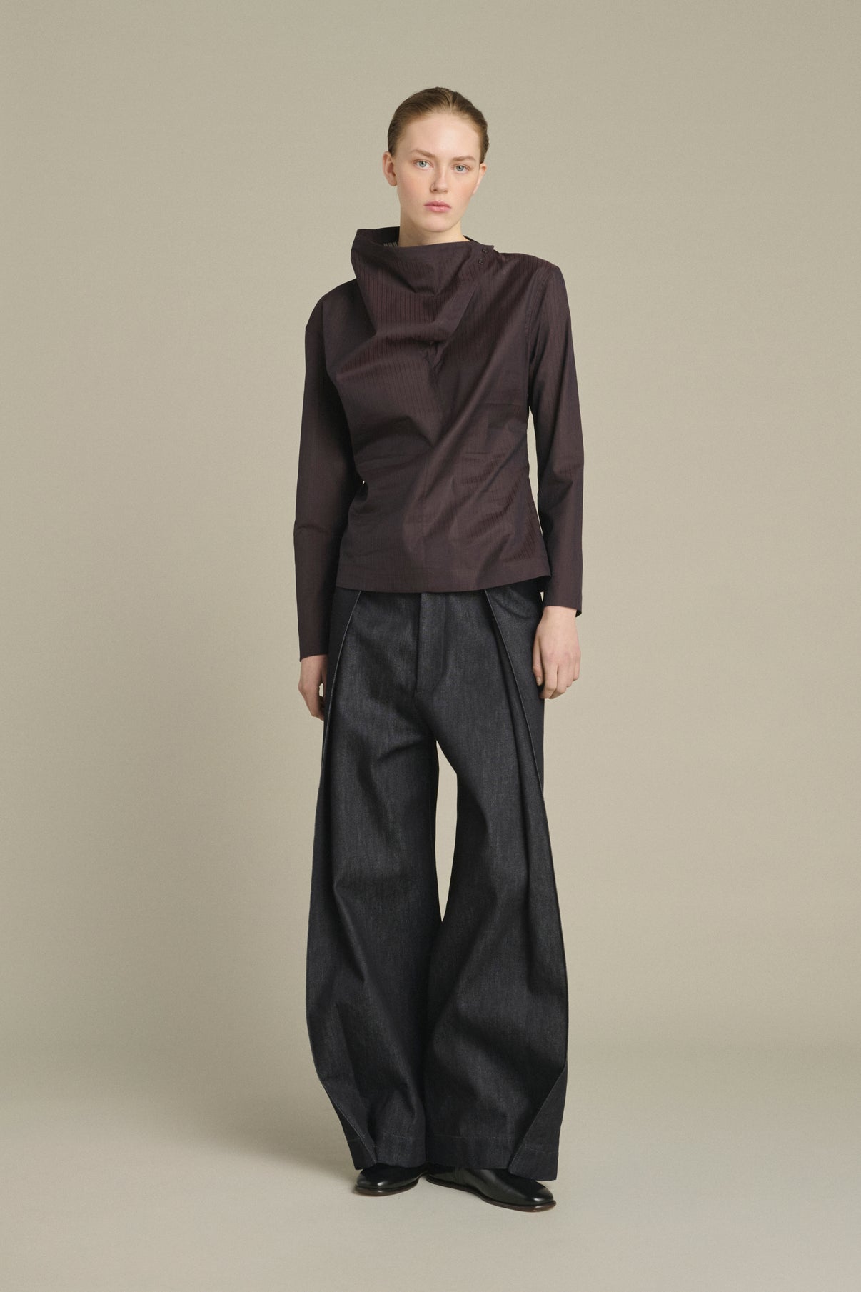 Bluse Lana - Feige/Braun - Baumwolle - Damen vue 1