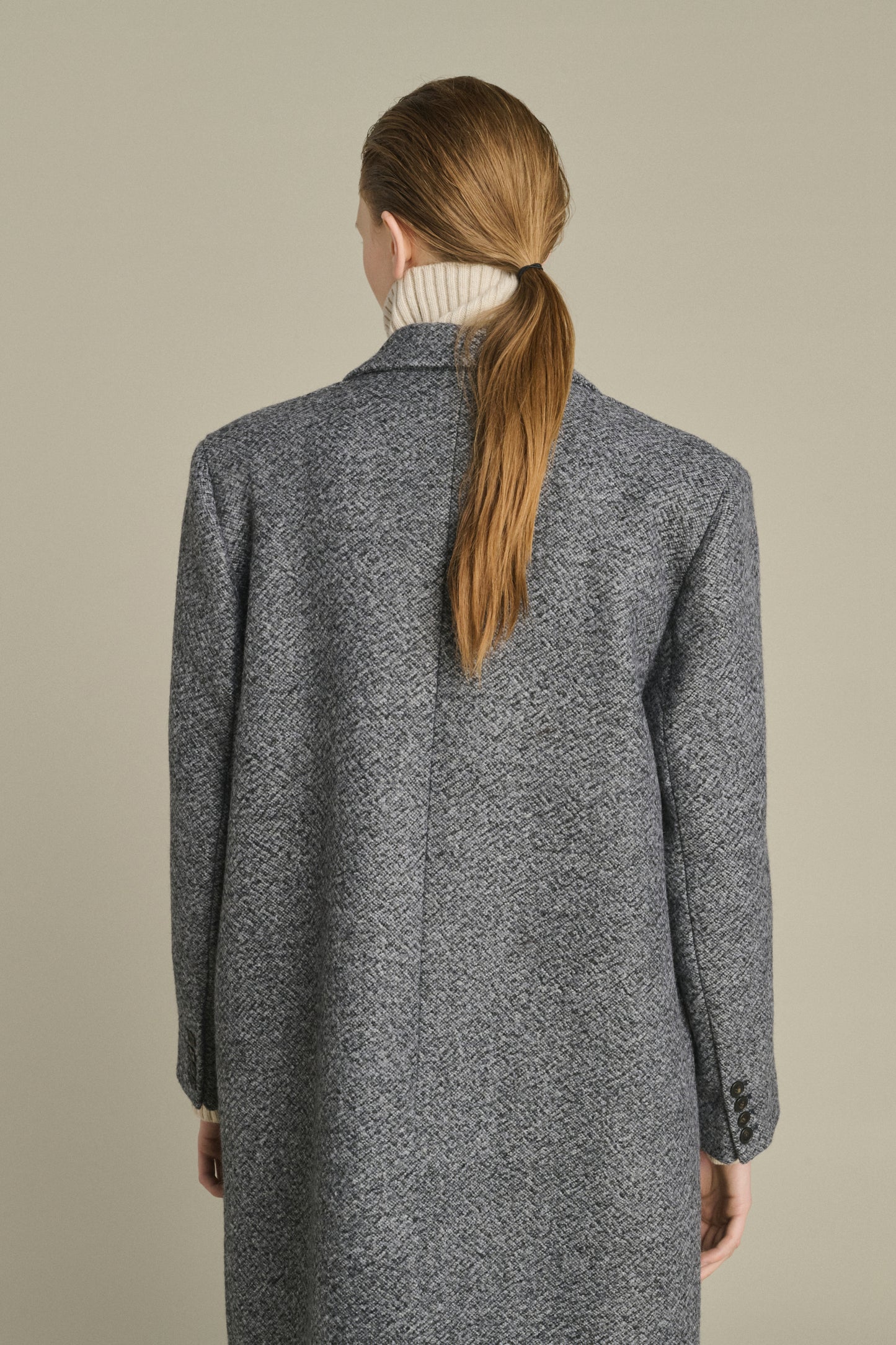 Manteau Leon - Gris/Noir - Laine - Femme