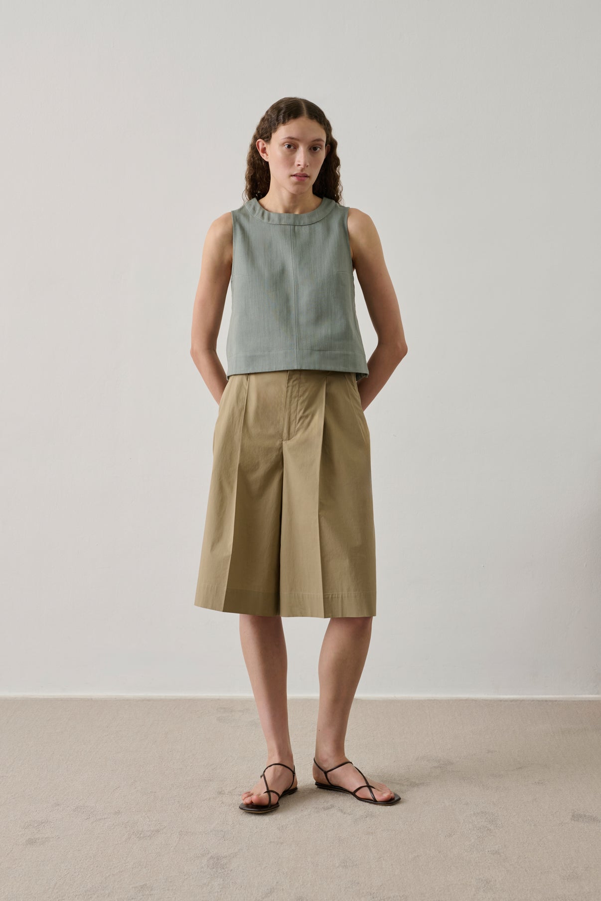 Bermuda Imogen - Sand - Baumwolle - Damen vue 4