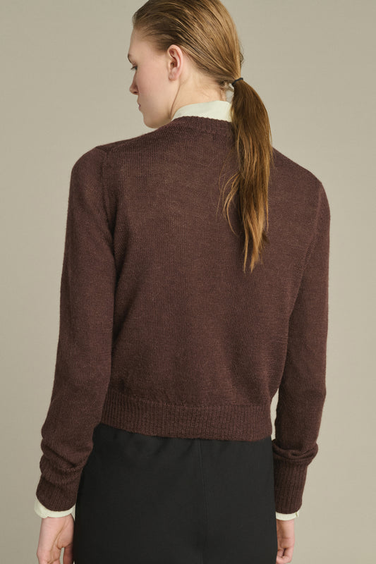 Cardigan Griffith - Braun - Wolle - Damen