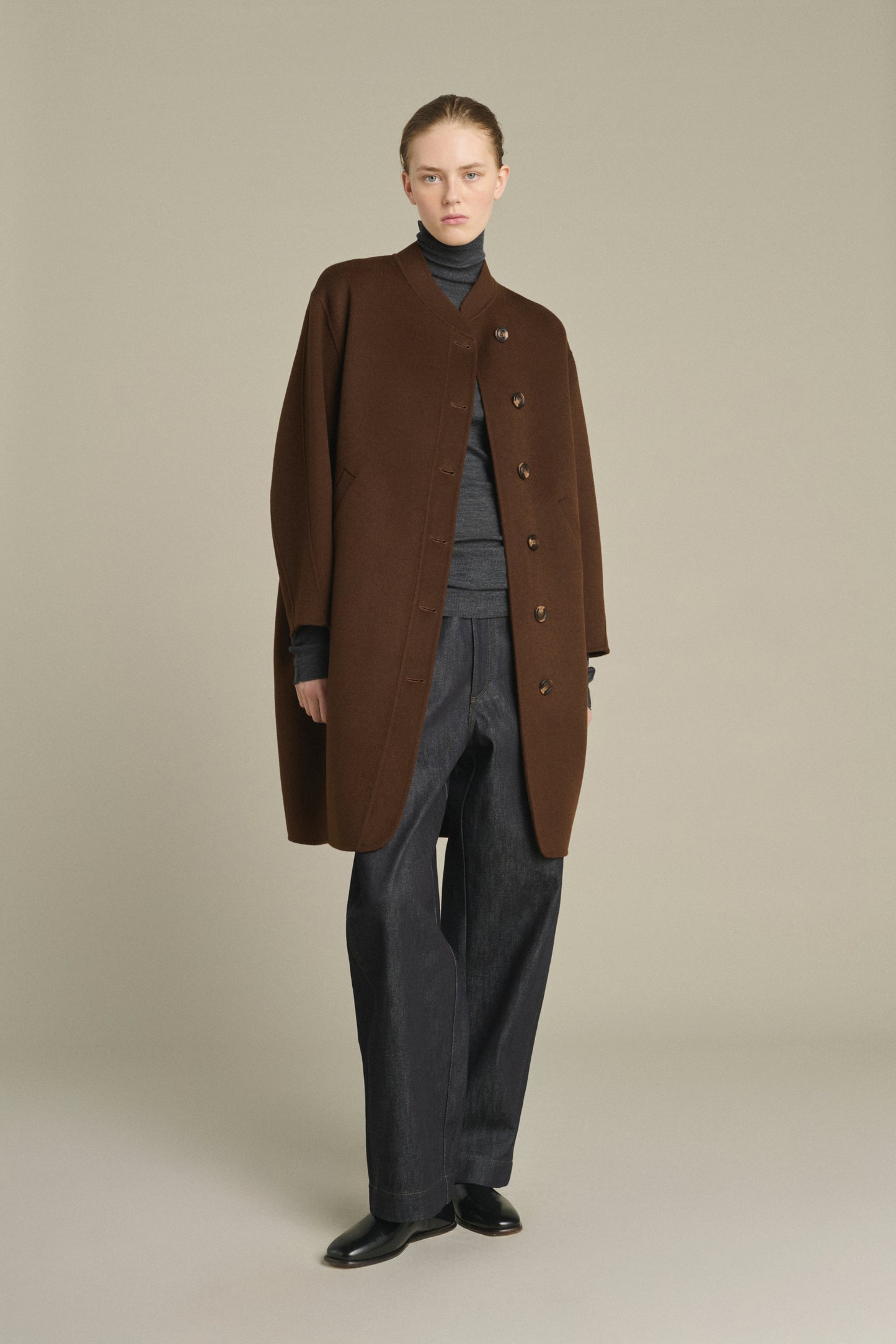 Manteau Beaulieu - Chocolat - Laine - Femme