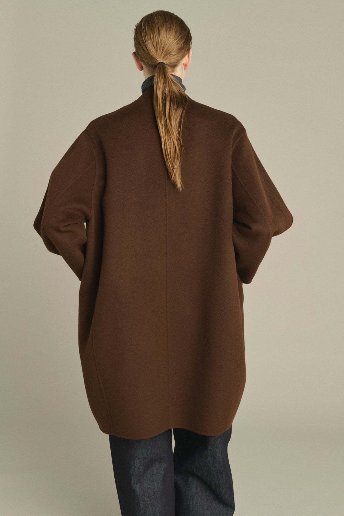 Manteau Beaulieu - Chocolat - Laine - Femme vue 4