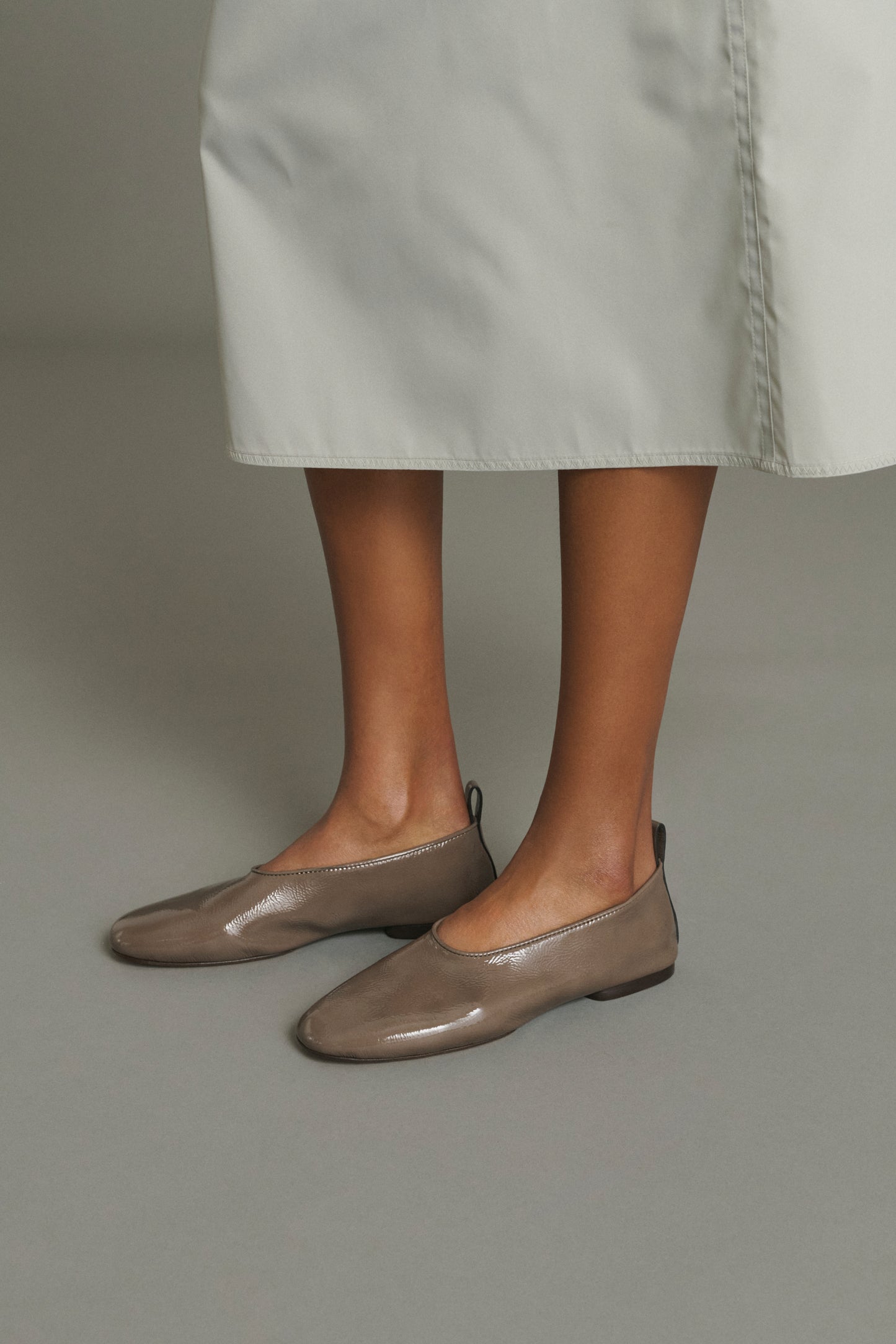 Ballerinas Bala - Khaki - Leder - Damen