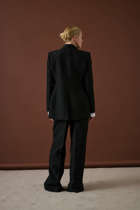 Veste Mia - Noir - Lin - Femme