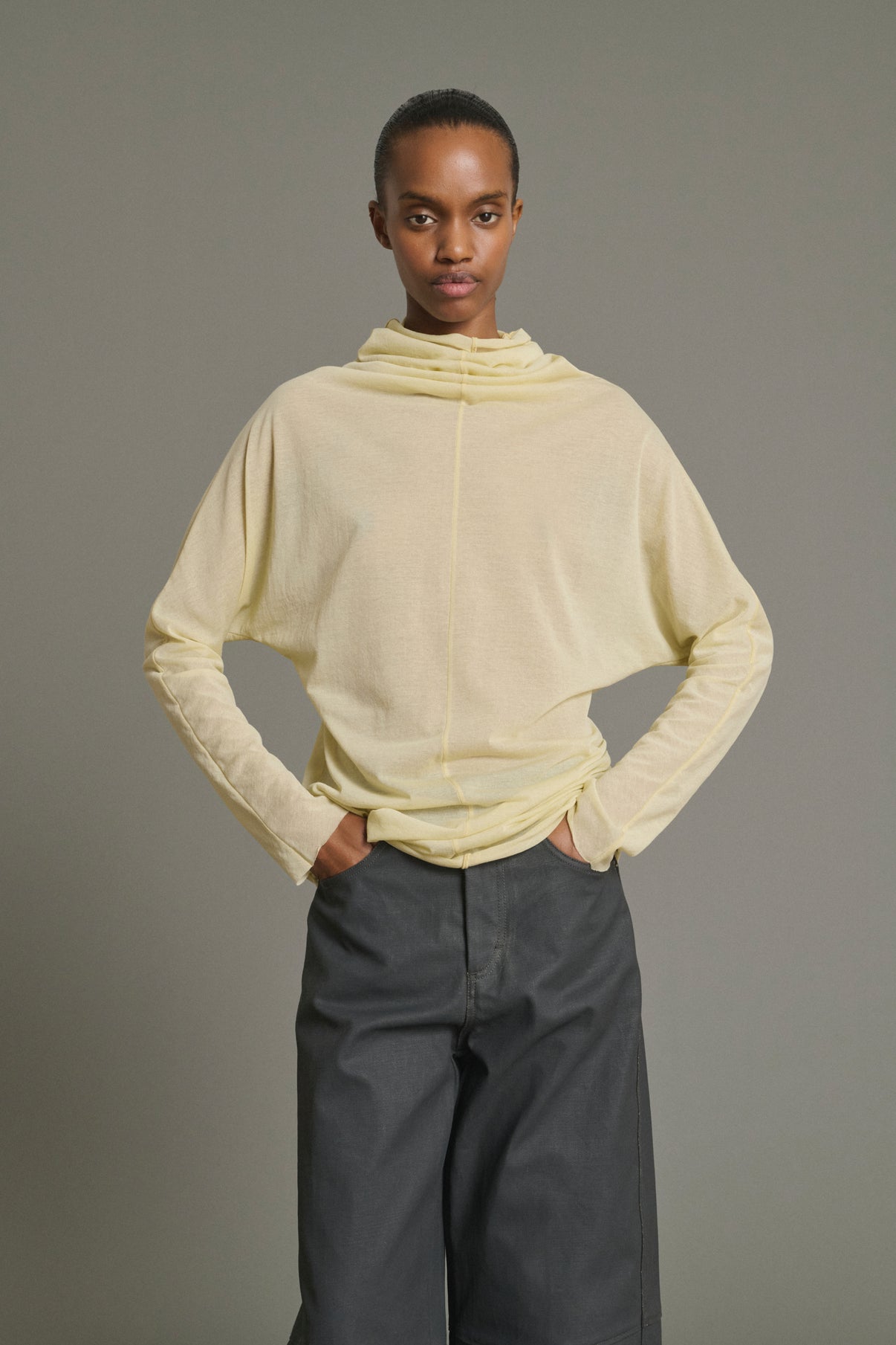 Tee-Shirt Lisia - Jaune Pâle - Coton - Femme vue 4