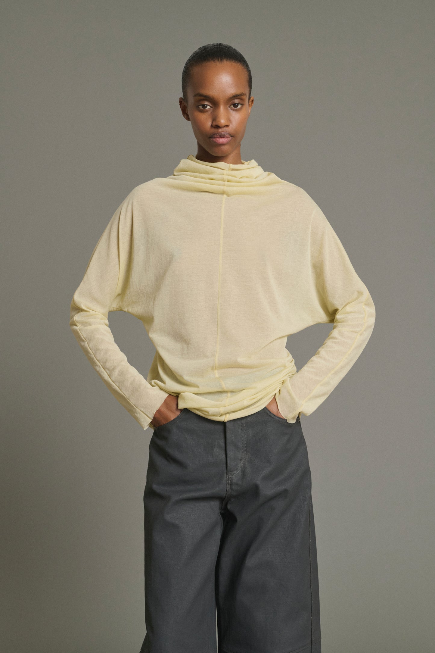 Tee-Shirt Lisia - Jaune Pâle - Coton - Femme