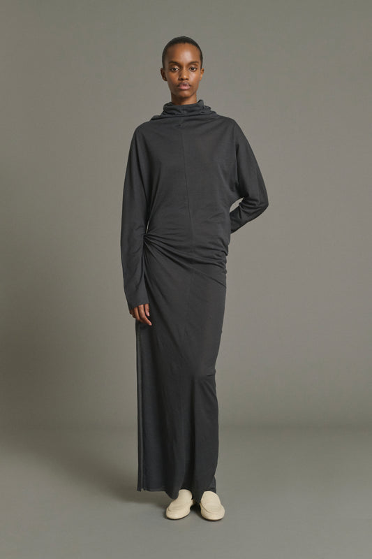 Kleid Lola - Anthrazitgrau - Baumwolle - Damen