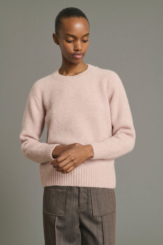 Pull Envie - Rose Pâle - Laine - Femme