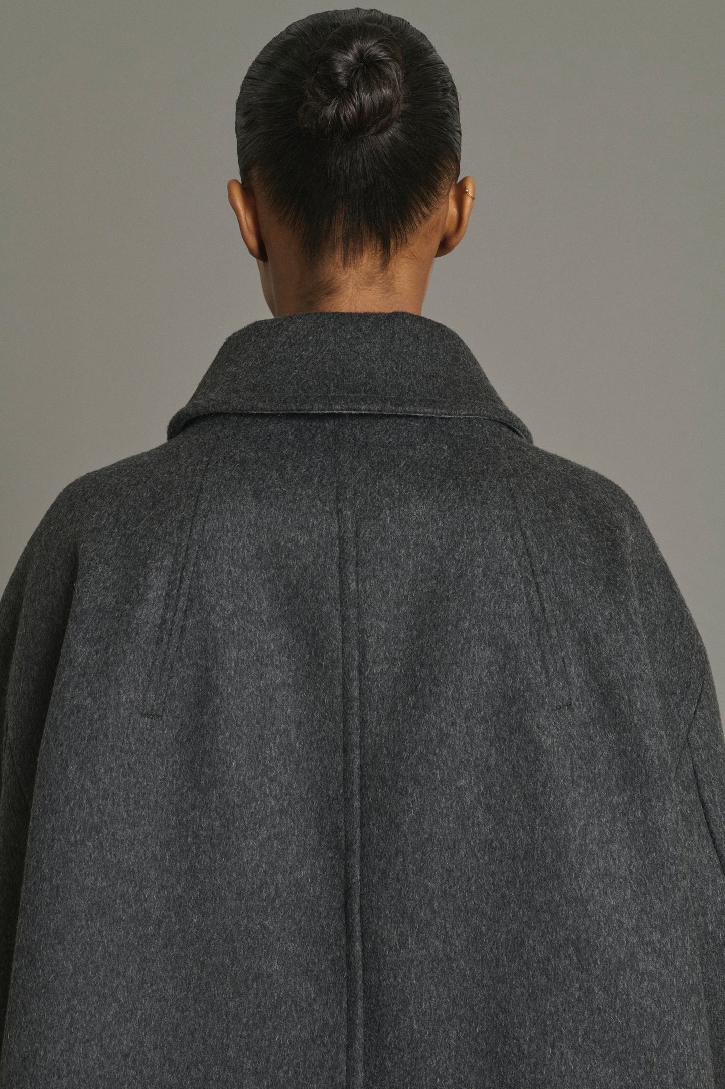 Manteau Kasper - Anthracite Chiné - Laine - Femme