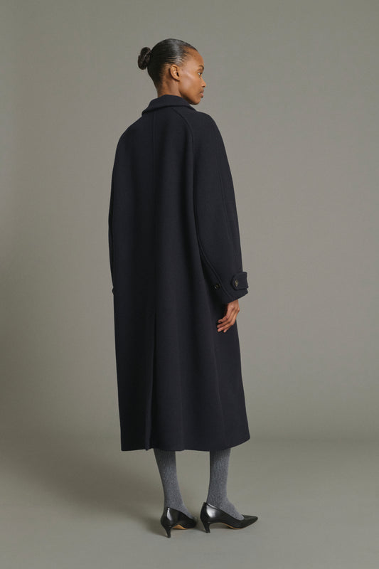 Mantel Berlin - Navy - Wolle - Damen