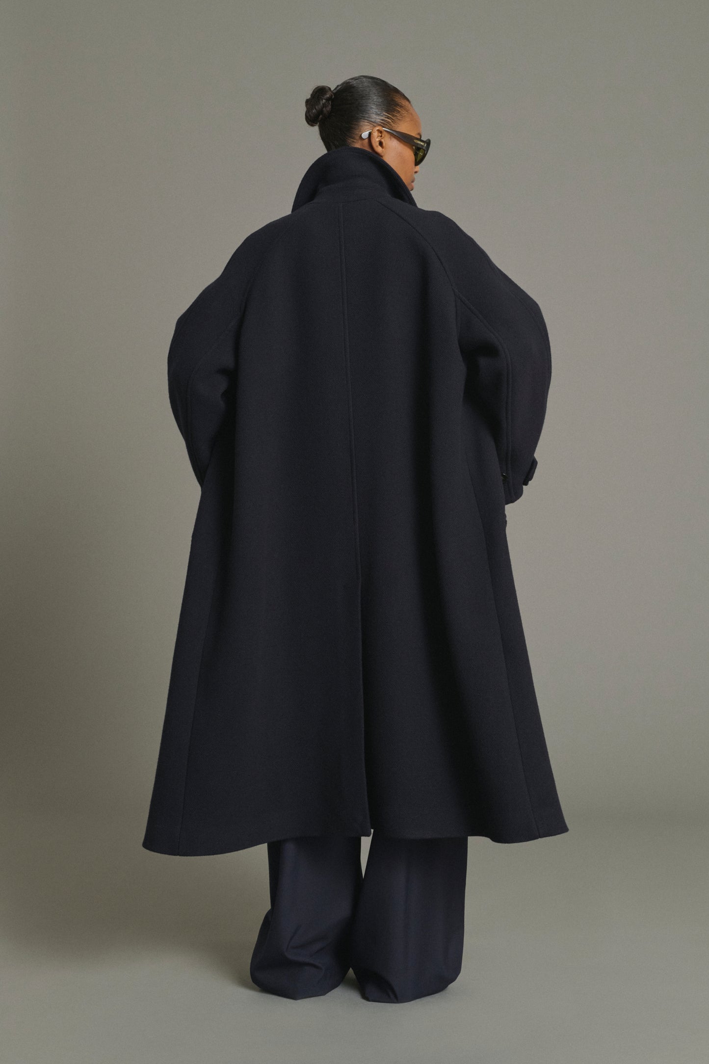 Mantel Berlin - Navy - Wolle - Damen