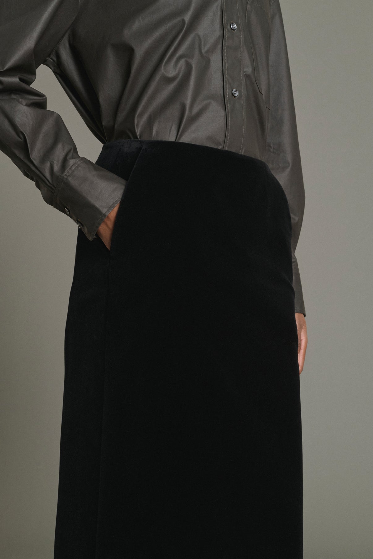 Jupe Flavia - Noir - Coton - Femme vue 5