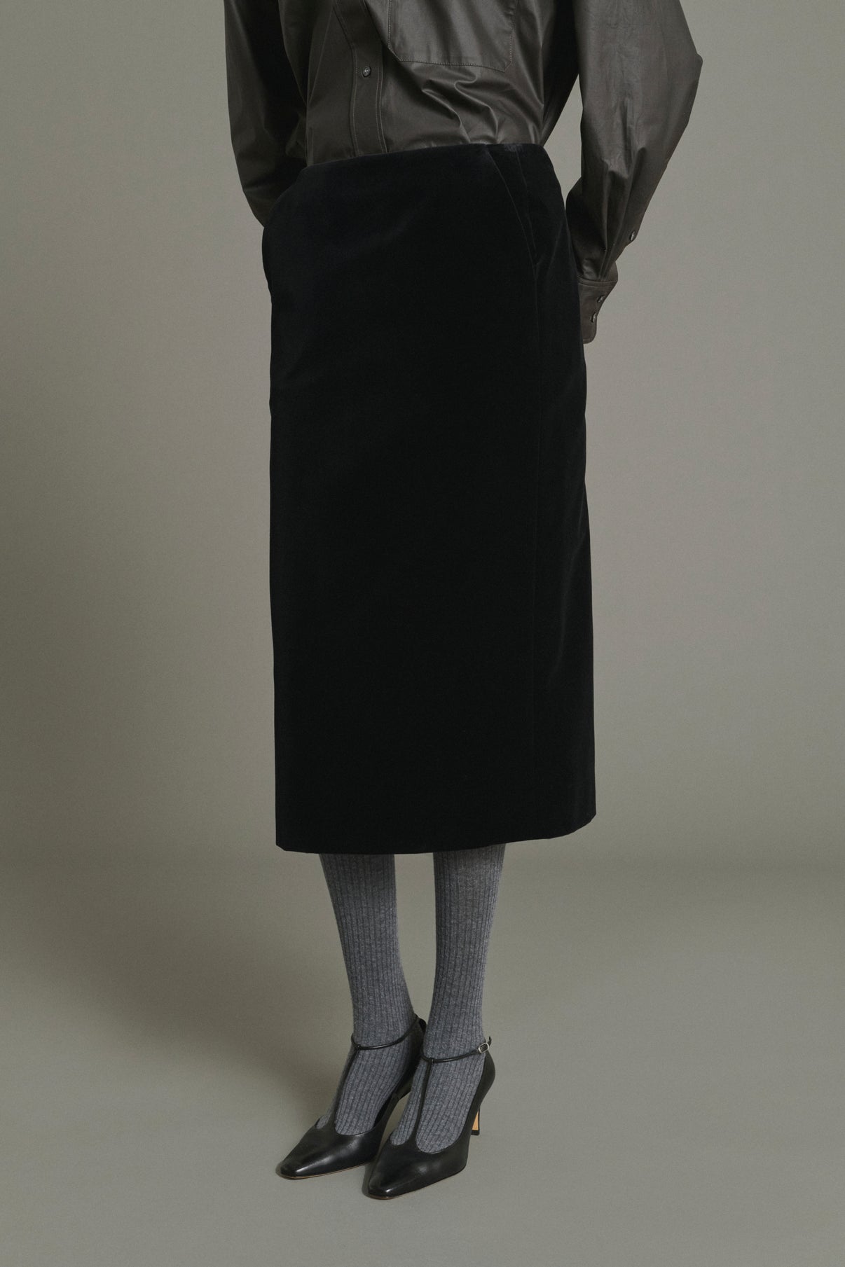Jupe Flavia - Noir - Coton - Femme vue 3