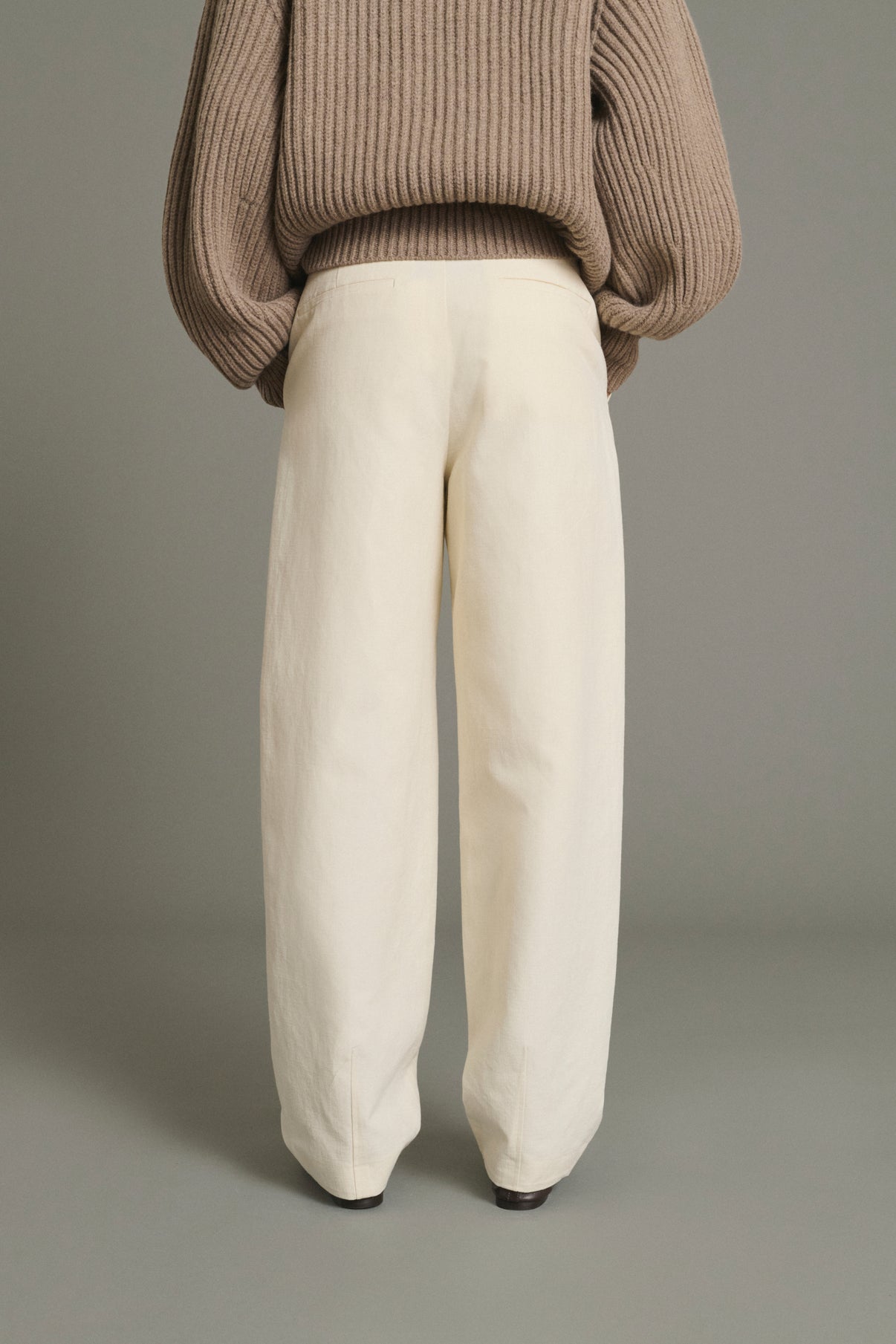 Pantalon Baptiste - Écru - Coton - Femme vue 4