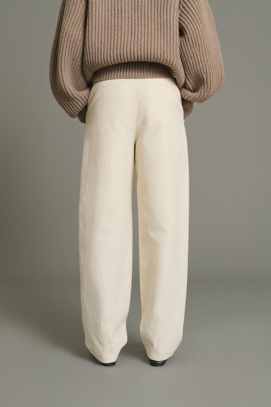 Hose Baptiste – Ecru – Baumwolle – Damen