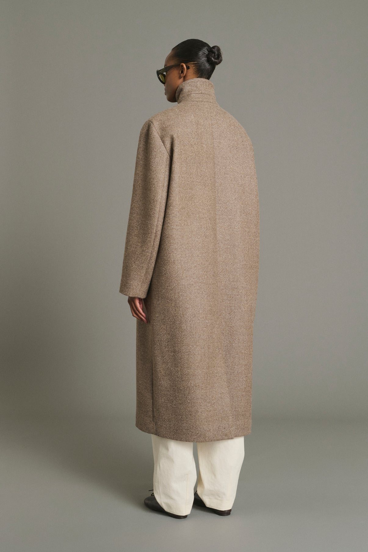 Manteau Germain - Taupe - Laine - Femme vue 2