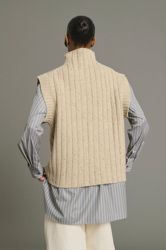 Pull Jethro - Beige Clair - Laine - Femme
