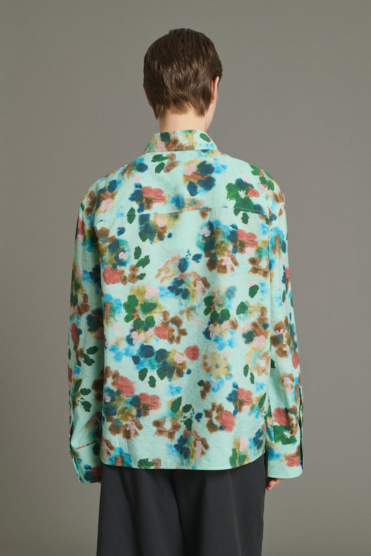 Chemise Lepic - Turquoise - Soie - Femme vue 2