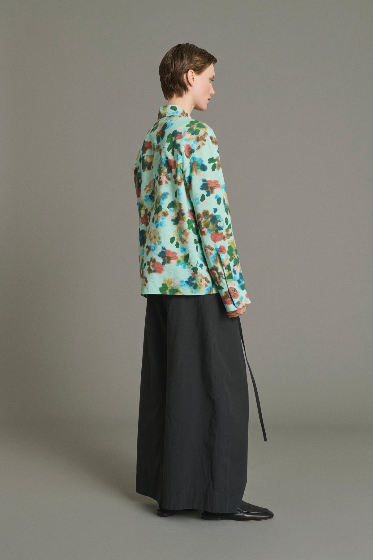 Chemise Lepic - Turquoise - Soie - Femme vue 4