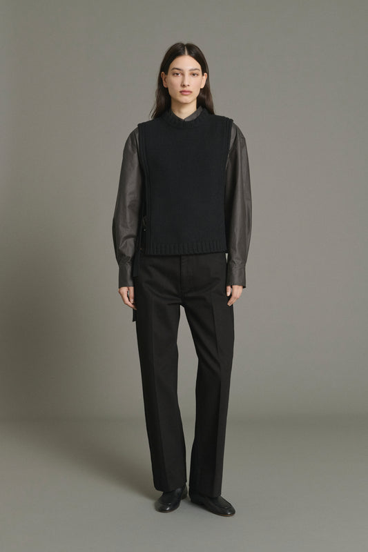 Pullover Uzel - Schwarz - Wolle - Damen