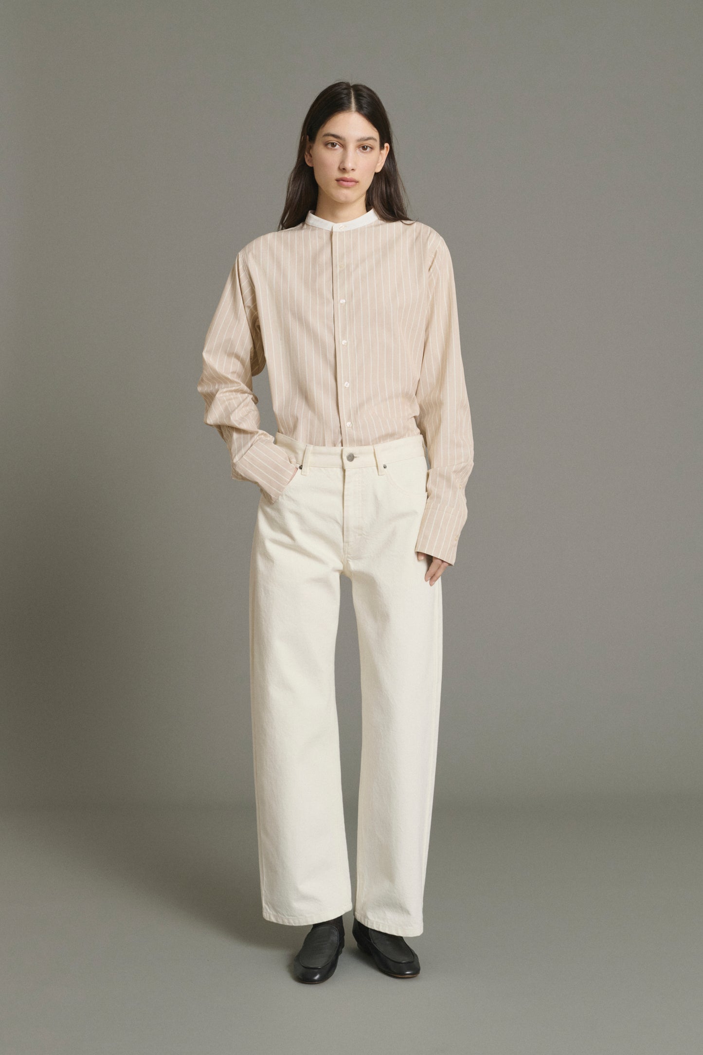 Jeans Harrison - Ecru - Baumwolle - Damen