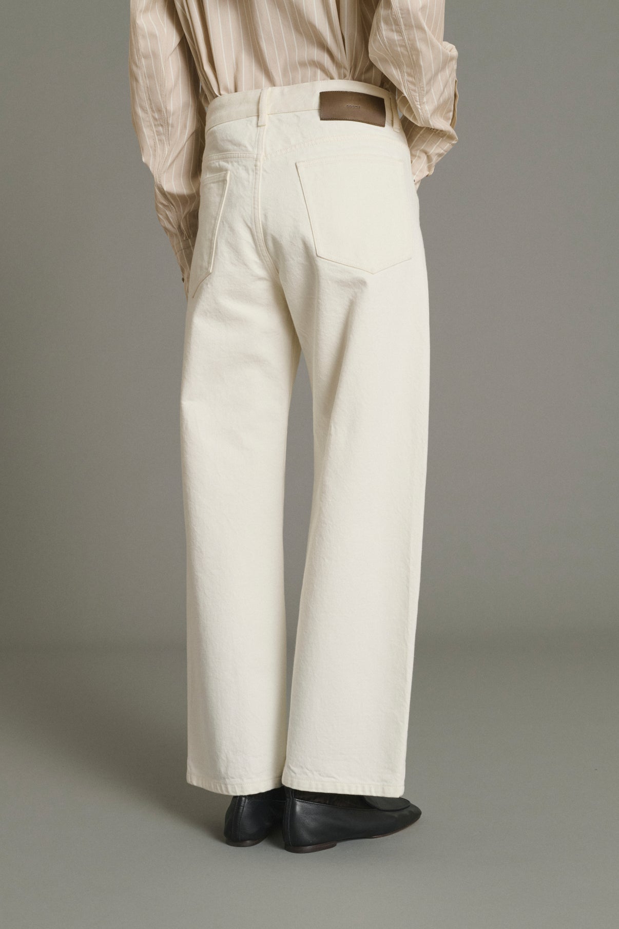 Jeans Harrison - Ecru - Baumwolle - Damen vue 4