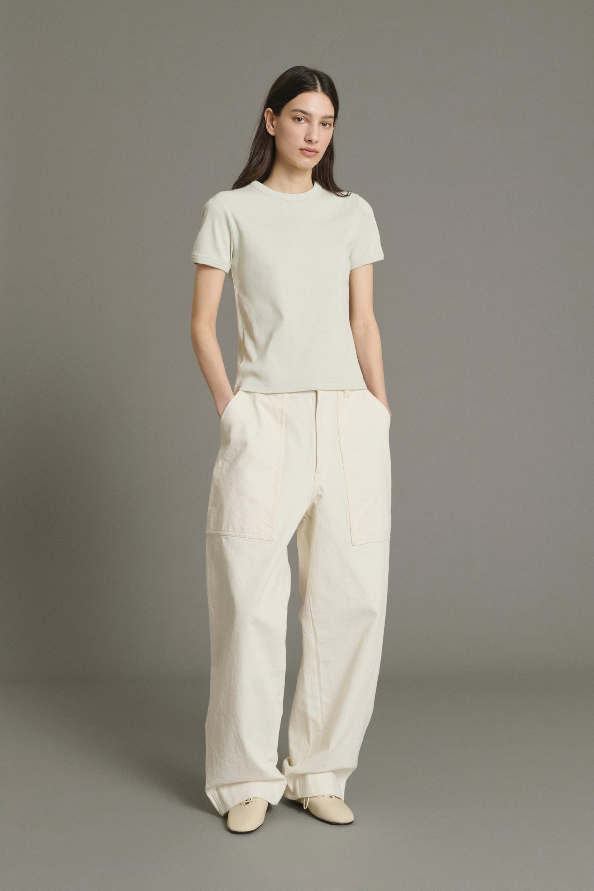 Tee-Shirt Aristide - Menthe - Coton - Femme vue 1