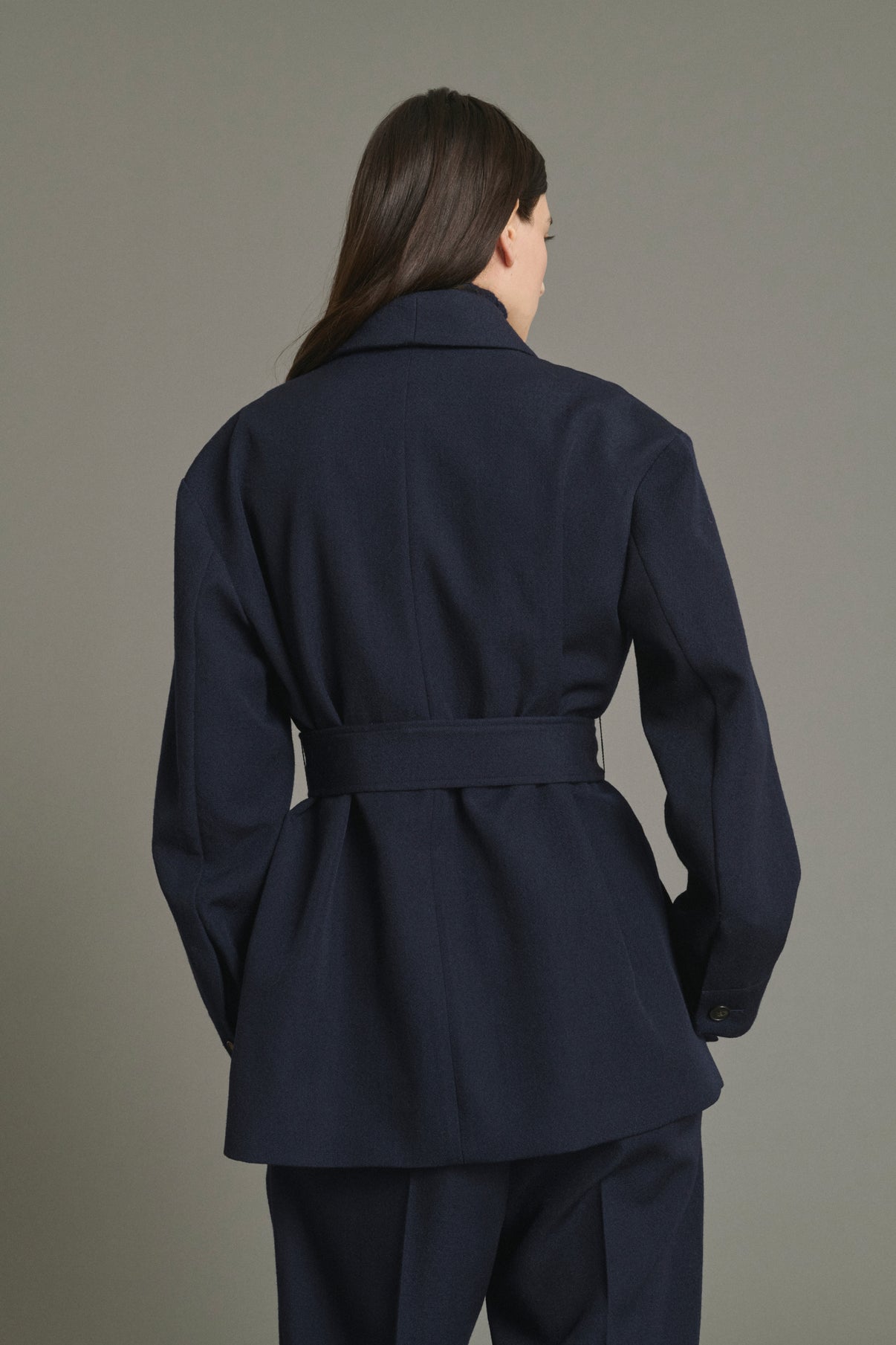 Veste Come - Navy - Laine - Femme vue 3