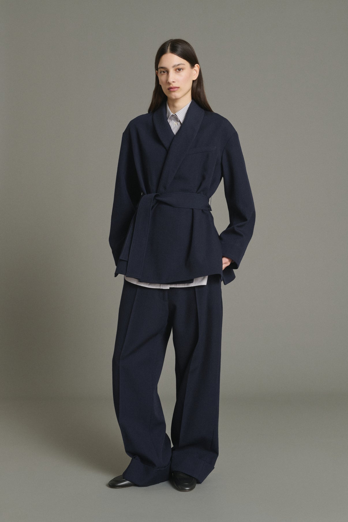 Veste Come - Navy - Laine - Femme vue 2
