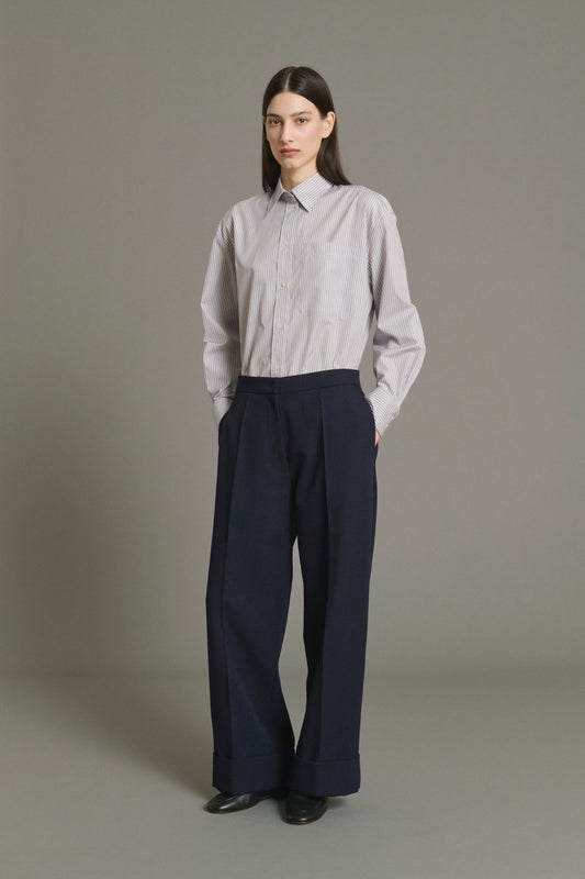 Hose Kobe – Navy – Wolle – Damen