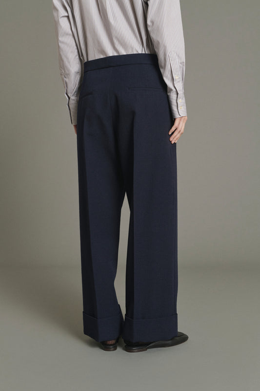 Hose Kobe – Navy – Wolle – Damen